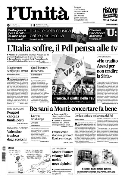 L'Unità : organo centrale del Partito comunista italiano